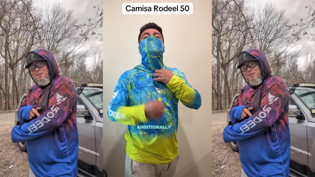 Rodeel 5 Pack UPF 50+ Men's Fishing Hoodie with Face Mask Sun