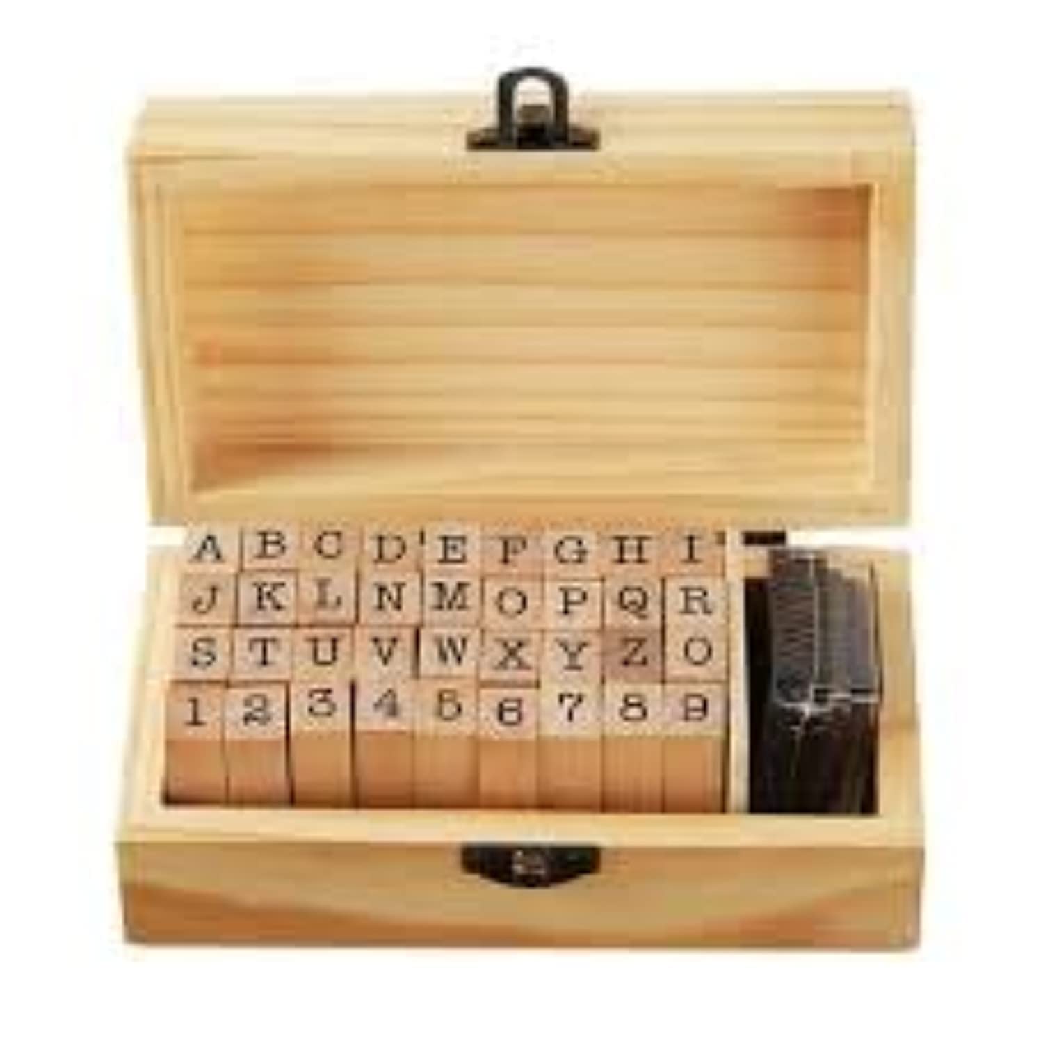 DIY Handmade Wooden Alphabet Stamp Set