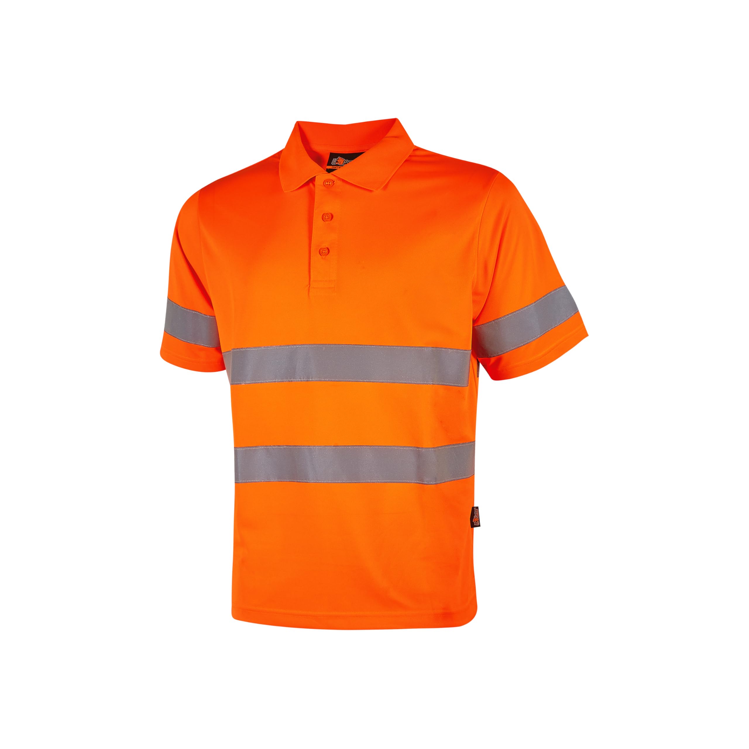 U Power Polo Da Lavoro Ad Alta Visibilità Enif Orange Fluo Conf=3 Pz Polo de Trabajo de Alta Visibilidad Hombre