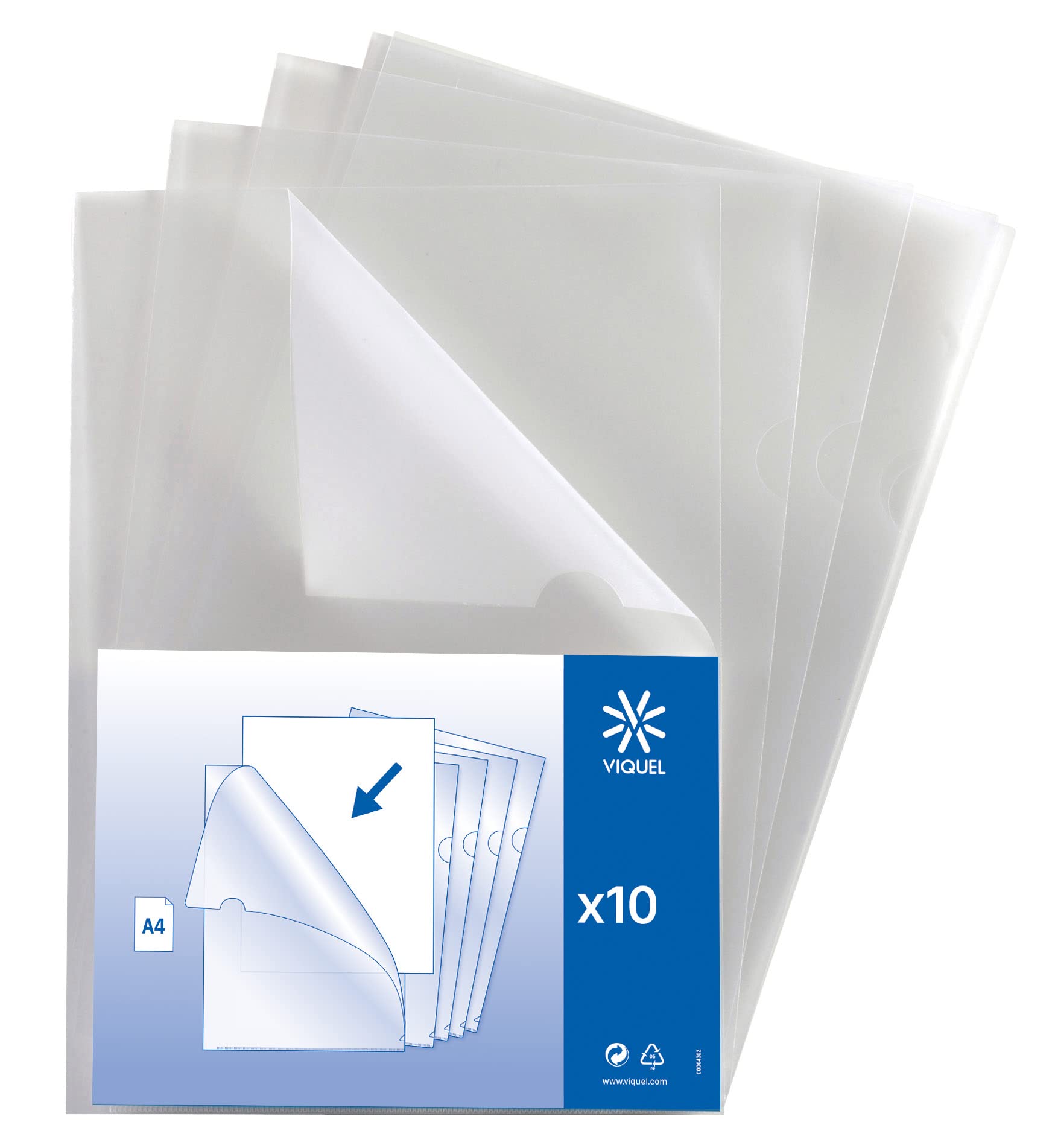 Viquel 130010 - 12 Pack of 10 File, A4, colourless - Image 4
