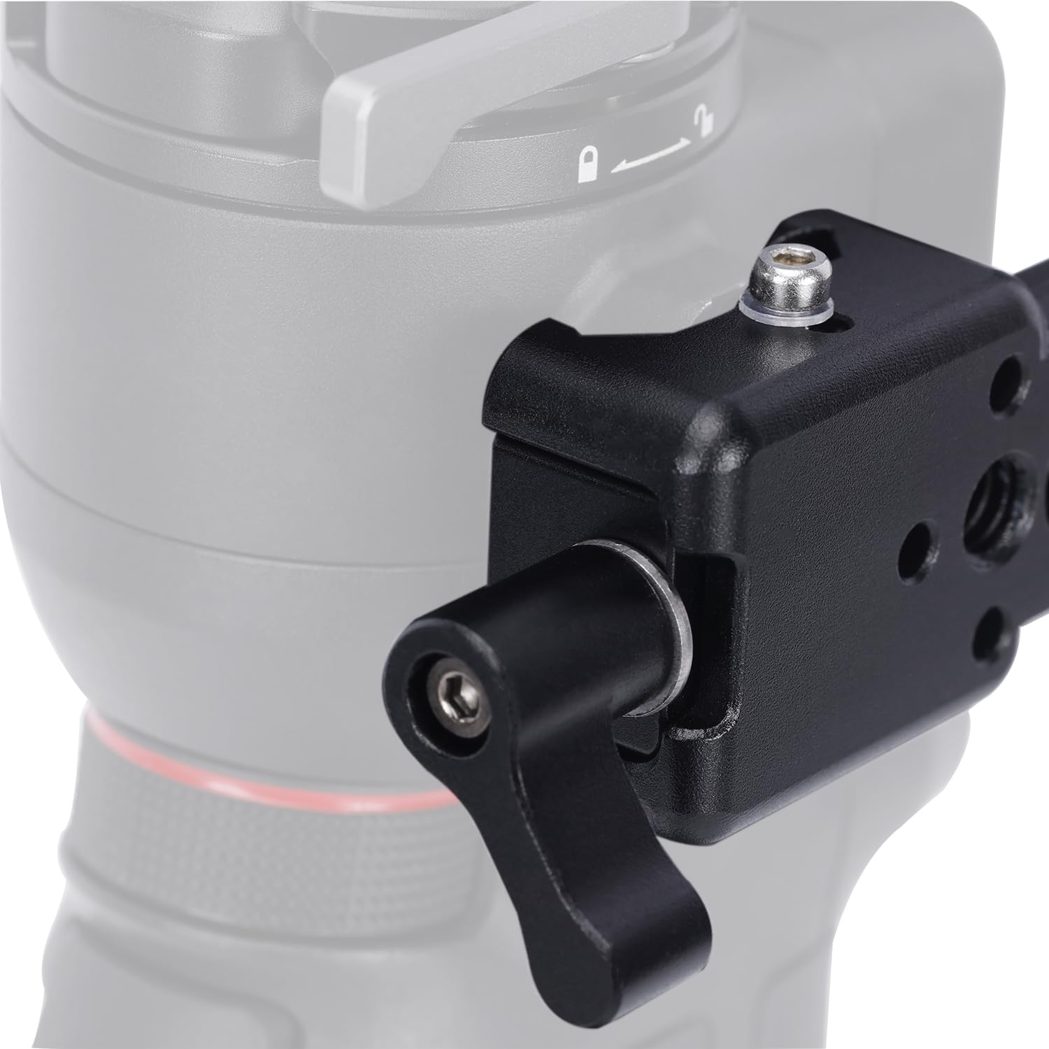 NICEYRIG Impugnatura laterale Manopole regolabili a 360° in lega di alluminio Impugnatura per DJI RS2/RSC2/RS3/RS3MINI/RS3Pro/RS4/RS4 Pro Stabilizzatore Gimbal con morsetto Nato Rosette Mount-558