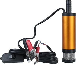 Mini Power Small Pump 12V 12L/min Fuel Transfer Pump for Pumping Diesel Oil Water Submersible Mini Aluminum Alloy Shell