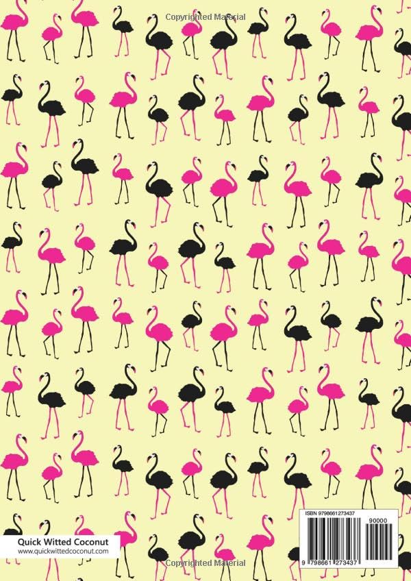 Flamingo Club Notebook - A4: (Yellow Edition) Fun notebook 192 lined pages (A4 / 8.27x11.69 inches / 21x29.7cm) - Image 2