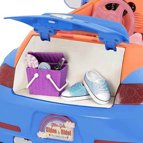 Miniatura 6 de Glitter Girls Accesorios para muñecas de 14 pulgadas  Coche convertible  Juguetes, ropa y accesorios para niñas de 3  años  Viejos y mayores, azul,