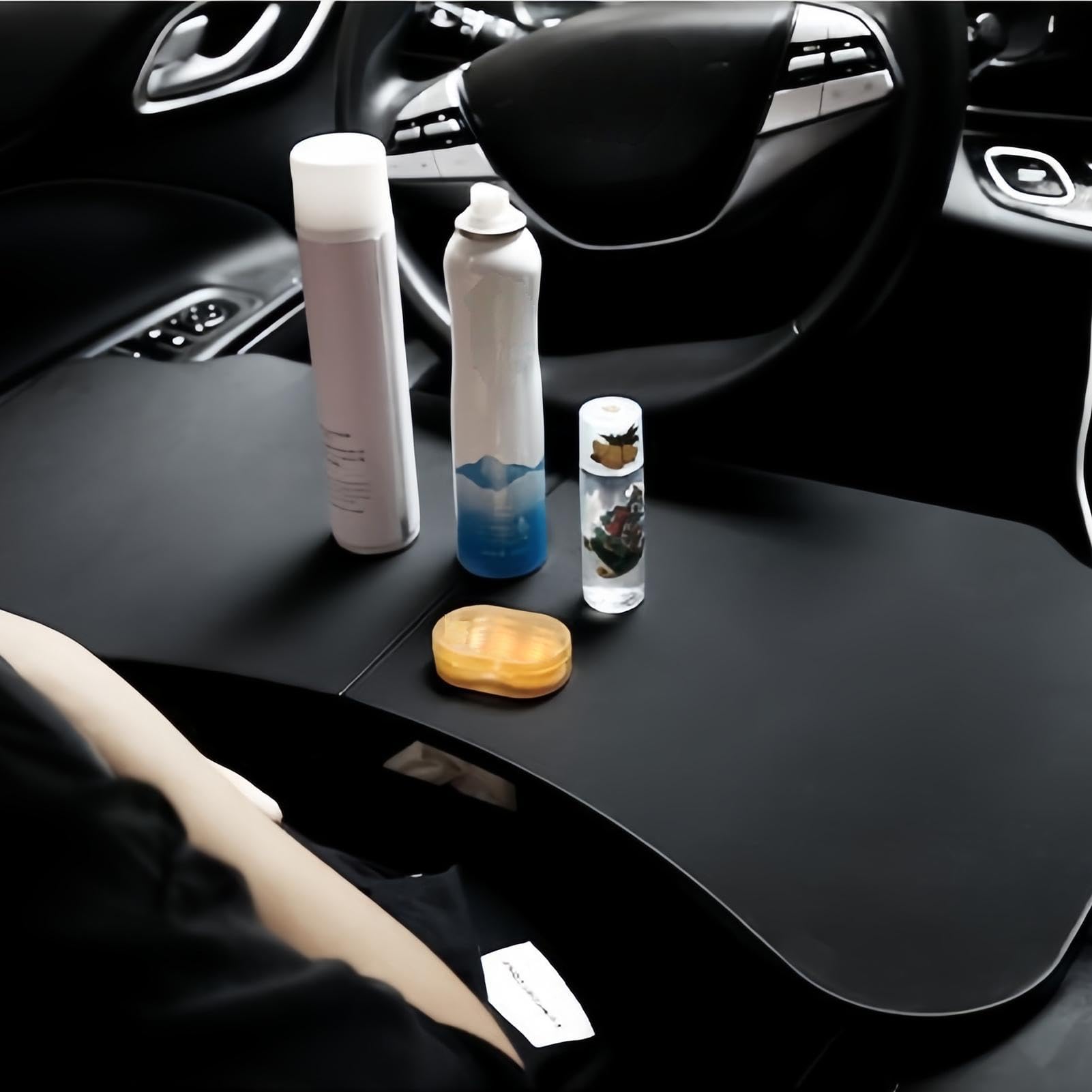 Mesa para coche y camión Soporte, montaje, base, organizador y mesa | Bandeja de comida para volante Para viajes, coche, camión, comidas, bocadillos, almuerzo, trabajo, conductor, pasajero,
