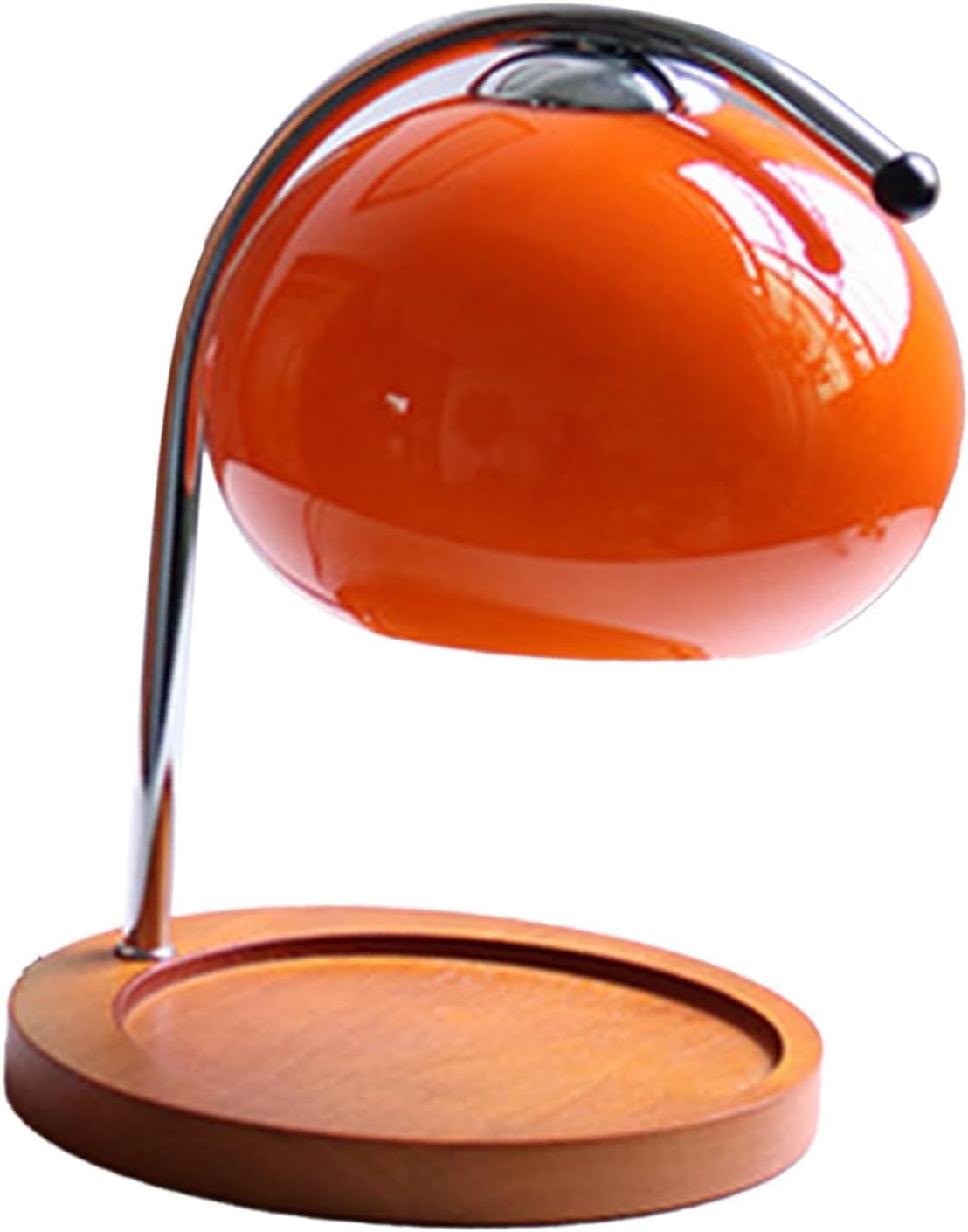 Fafeicy Dimmable Candle Warmer Lamp,Retro Decorative Aromatherapy Candle Melter Melting Lamp for Bedroom Study Round Plate (Tangerine)