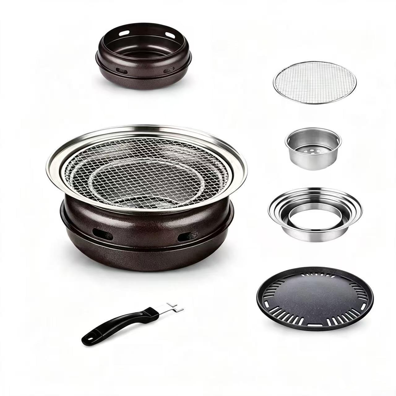 Griglia BBQ 6pz Acqua Indoor Griglia BBQ 6pz Acqua Indoor Griglia
