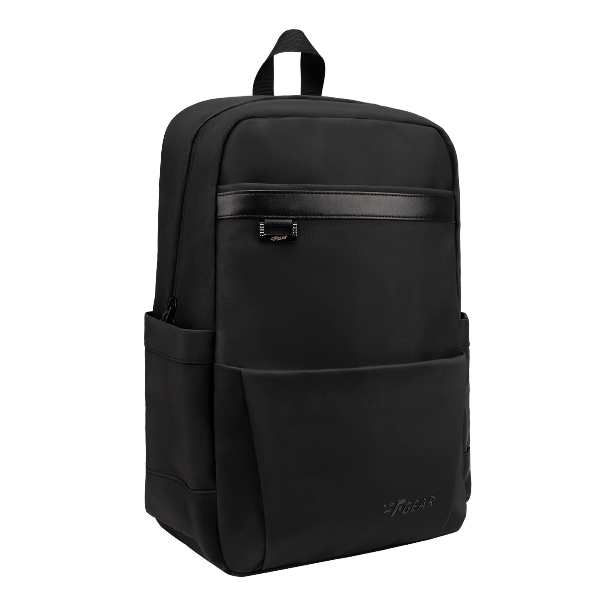 f gear Berlin Black 21L Premium Soft Touch Laptop Backpack | Fits 17” Laptop | Lightweight with Tablet Sleeve, 1 spacious compartment, 2 Pockets & Luggage Strap | Water-Resistant | Office & College-picture-35