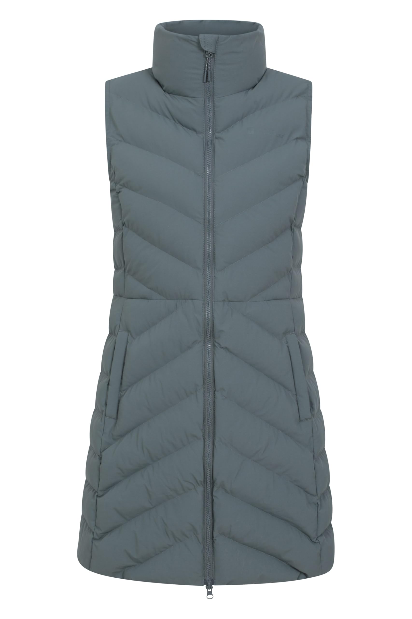 Mountain Warehouse Women's Khaki Anmore Padded Gilet - Water-Resistant Sleeveless Jacket With Padded Insulation - Spring Summer, Camping, Outdoors, Travelling & Hiking 14