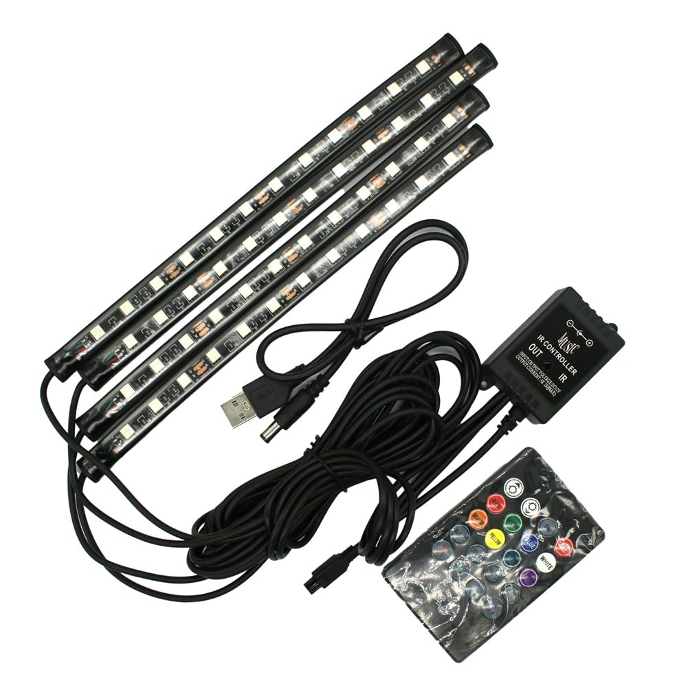 UDSKNV[KSL RGB Music Level Rhythm Light Dual LED Audio Music Spectrum Colorful Lamps Meter Stereo Colorful Atmosphere Lamps Meter