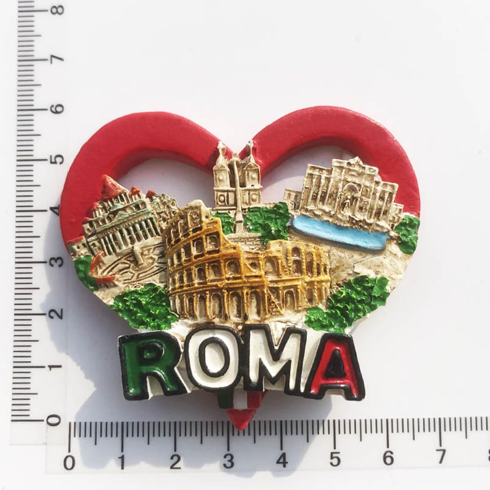 Rzym Włochy magnes na lodówkę Roma podróż pamiątka lodówka dekoracja magnes 3D ręcznie malowane rzemiosło