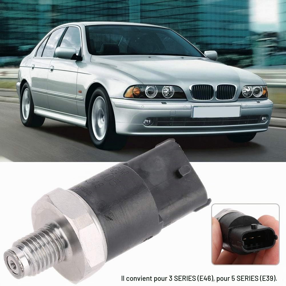 Tbest Teur De Prion 0281002405 Pour Injection De Carburant, Capteur De Pression De Rail, Pièce De Rechange Compatible BMW Série 3 E46, Fiat Ducato, Hyundai Tucson Et Autres Véhicules