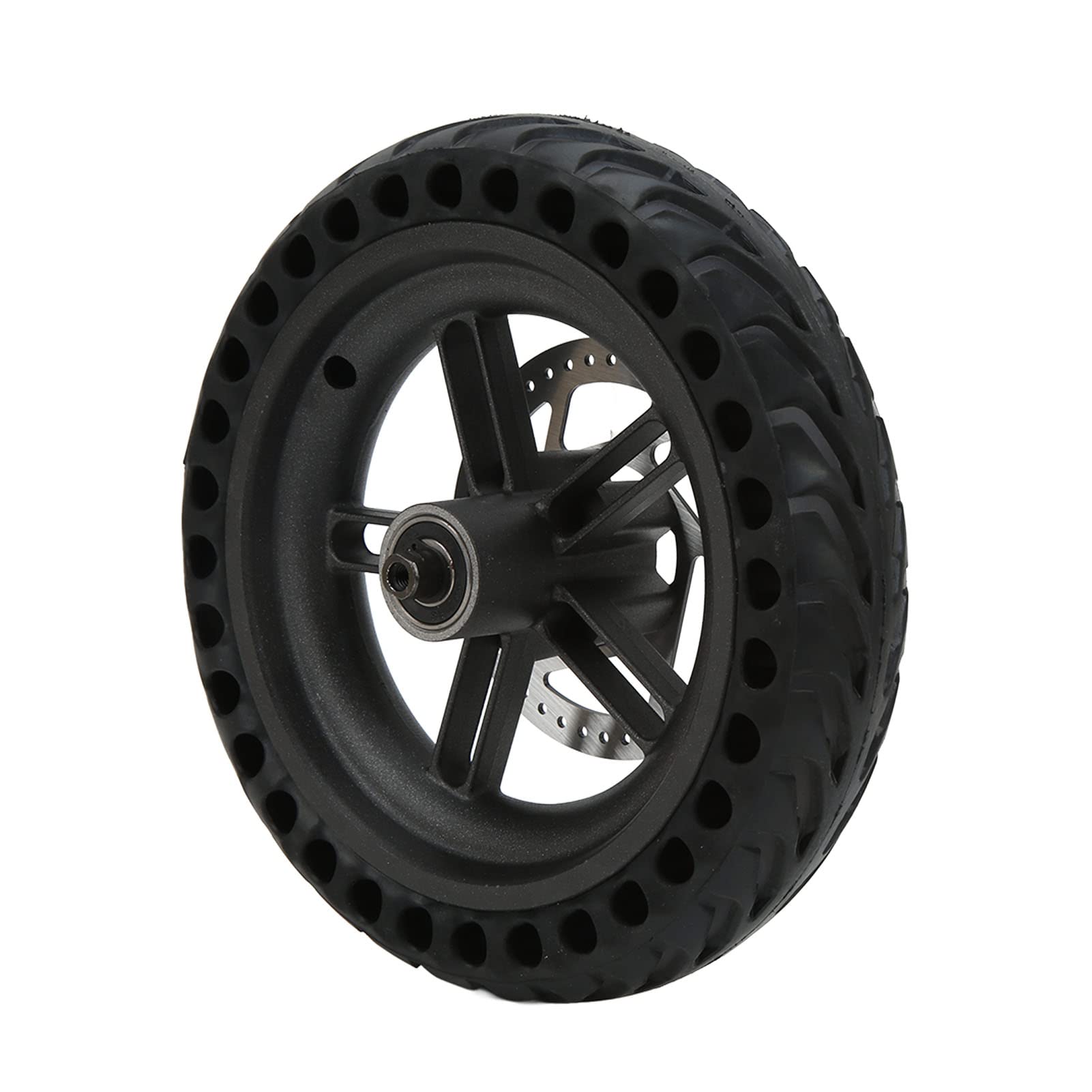 CHICIRIS Conjunto de Rueda Trasera de Scooter Eléctrico, Neumático Sólido