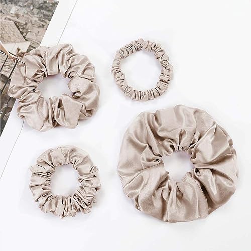 Miniatura 9 de LILYSILK Coleteros de seda para el cabello para la prevención del encrespamiento y la rotura, 100% seda de morera, sin daños, soportes elásticos de