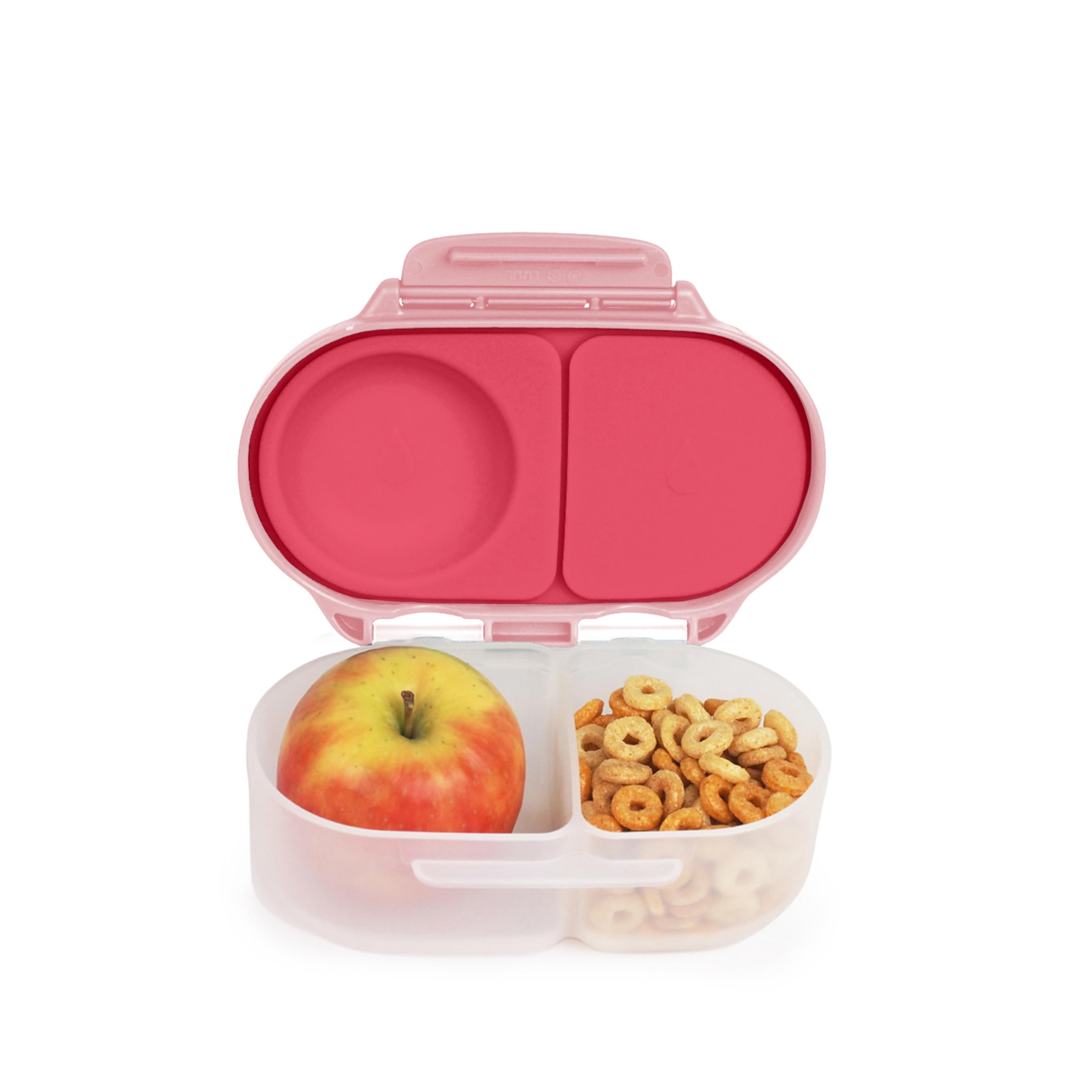 b.box Mini Brotdose für Kinder mit Fächern | Bento Box, 2 Auslaufsichere Fächer | Lunchbox für Gerichte & Snacks | Platz für Ganzes Obst | BPA-frei