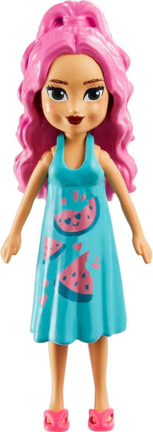 Polly Pocket Playset Fashion Pack Tropical Beach Fun Surprise Element for Girls Ages 4 and Up