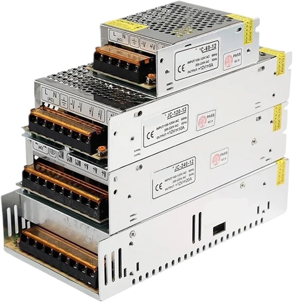 1pcs LED Power Lighting Transformer AC110V 220V to DC 48V LED Light Strip Switching Power Adapter(6A)