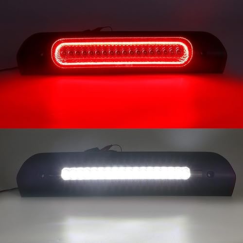 Miniatura 8 de R&F Auto Reemplazo de 3 luz de freno LED ahumada para Ram 150025003500 (1994-2001), luces de carga de techo de camioneta, lámpara de freno de