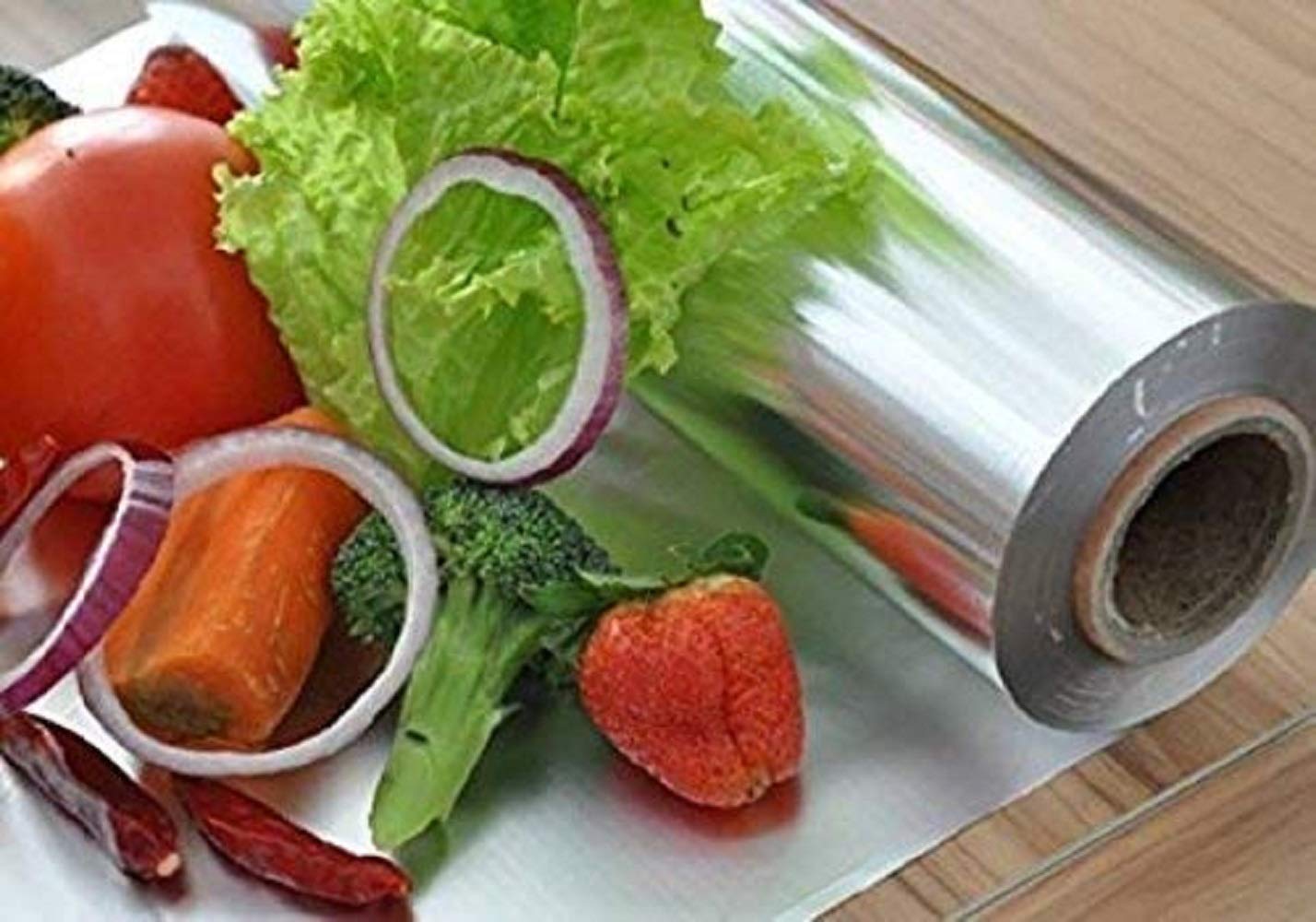 SZONESZONE® Aluminum Foil Sheets Pack Multipurpose Use Paper For Kitchen Perfect Cooking Baking Packing Food 11mtr Meters Set 1 In Microwave Inside Packaging Pantry Birthday Decoration Wrapping Cake 30M