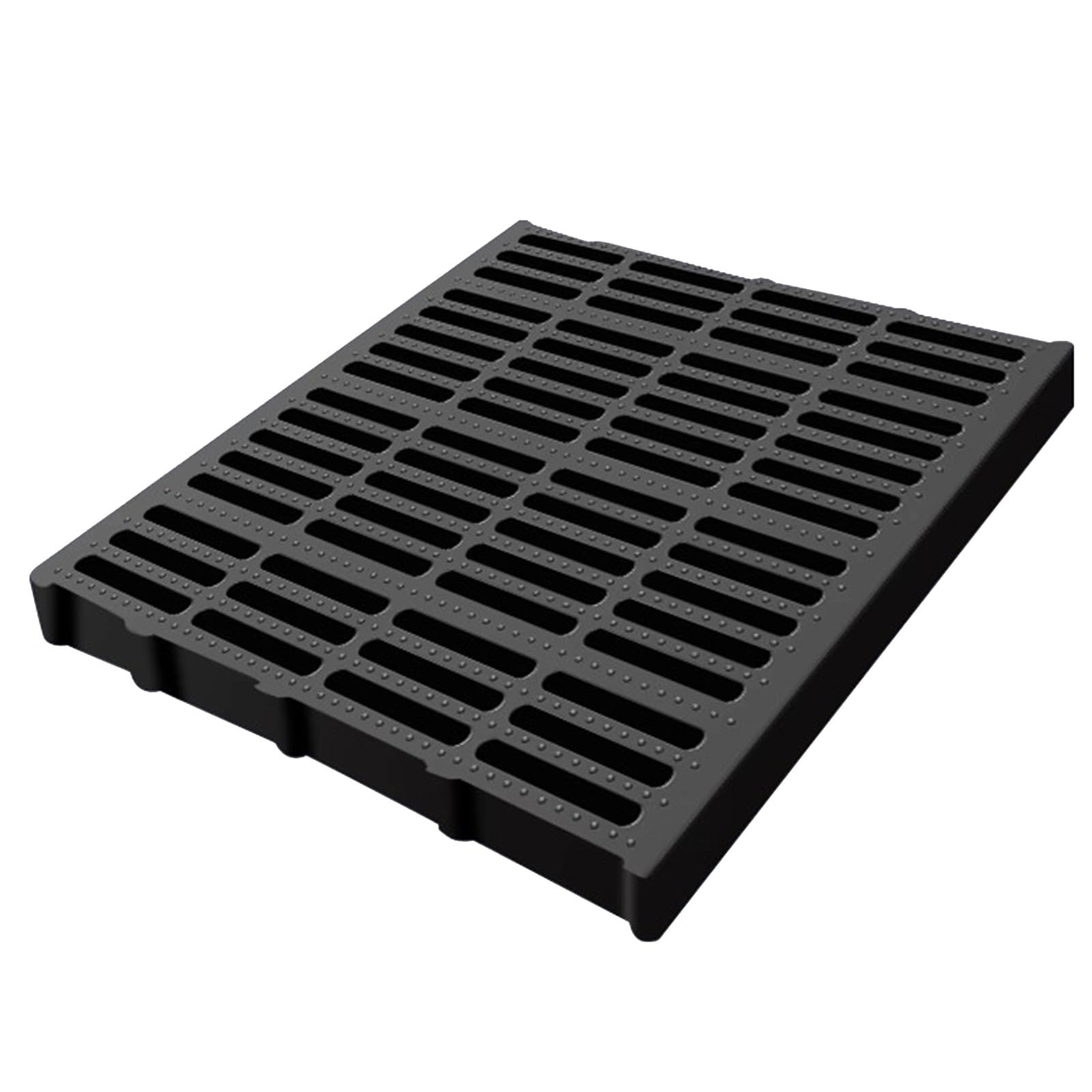 Kratka odpływowa z tworzywa polimerowego 50 x 50 cm - kratka drenażowa chodników i ogrodów, wytrzymała kratka kanałowa do zastosowań krajobrazowych i przemysłowych