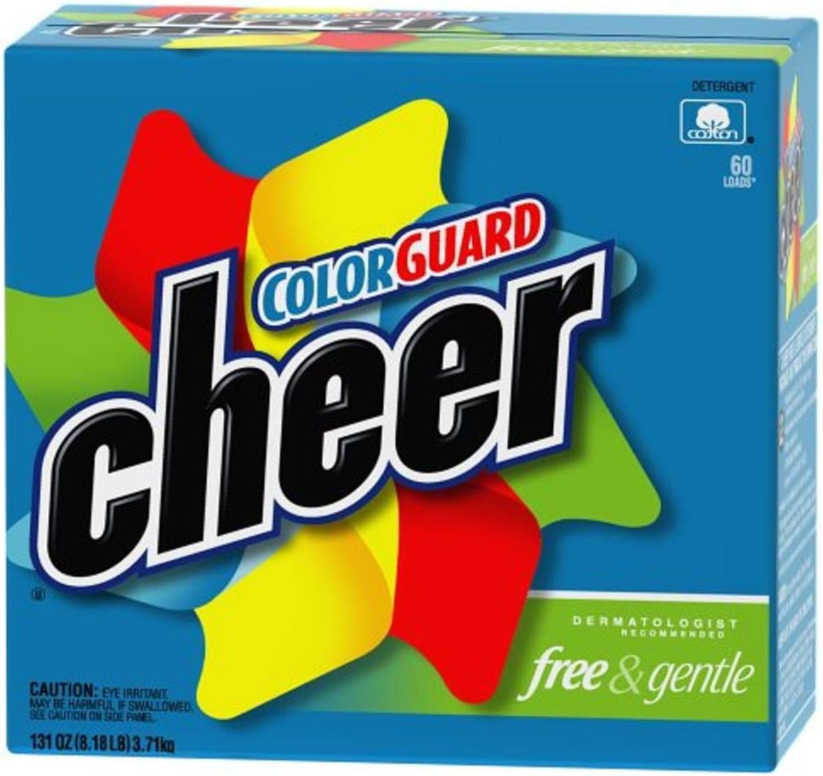 Amazon.com: Cheer Free & Gentle Powder Detergent, Colorguard, Case Pack ...