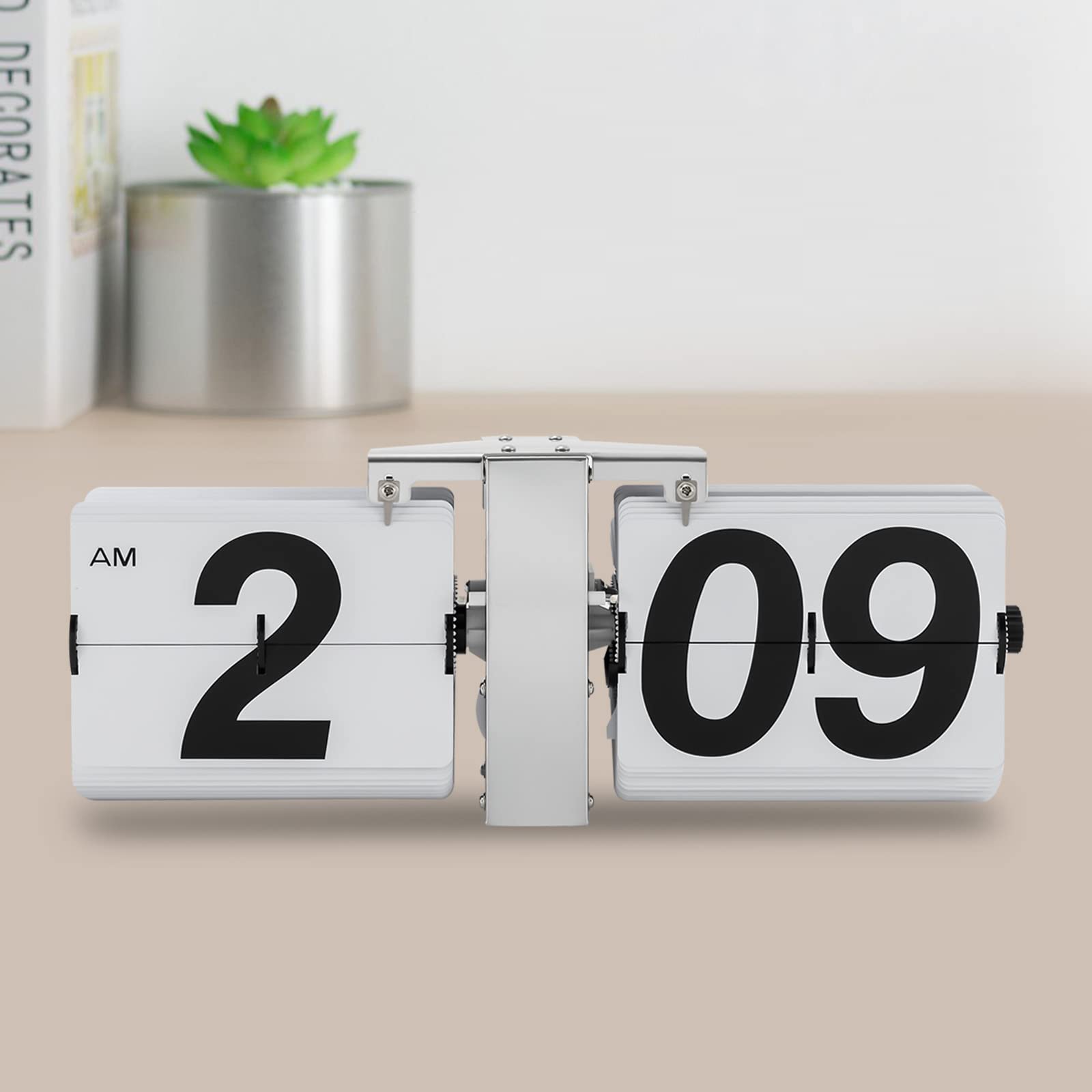 Amazon.com: CeRaBuRET Flip Clock with High Accuracy, Retro Style