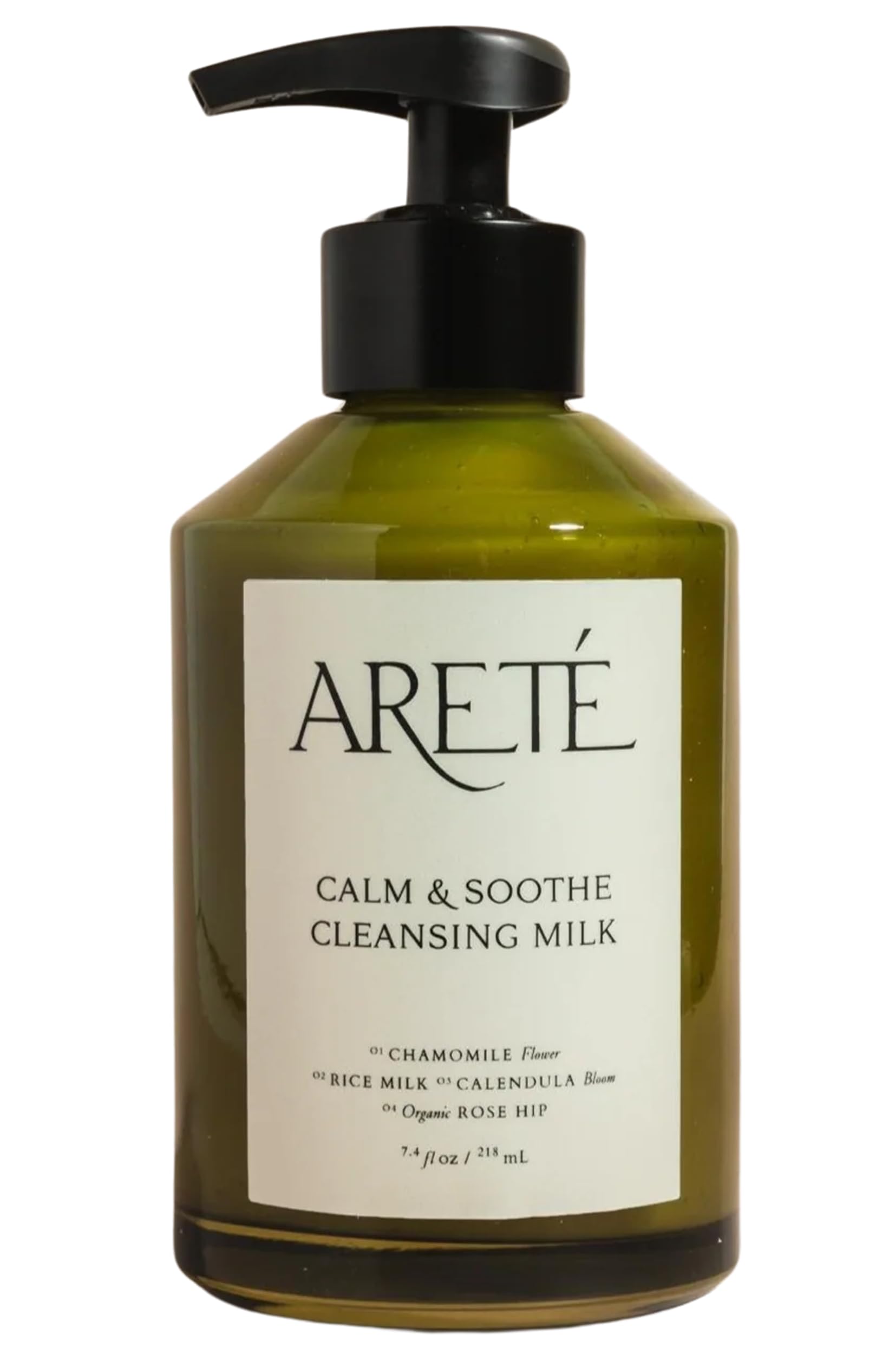 ARETÉ Calm & Soothing Cleansing Milk 2 in 1 Shampoo and Body Wash, 7.4oz