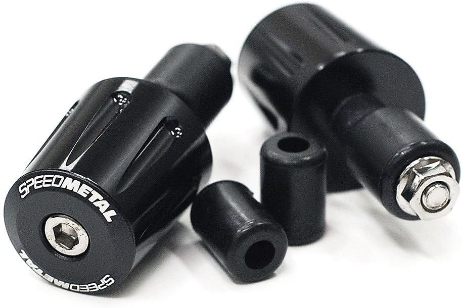 Milled Bar End - Short, Black