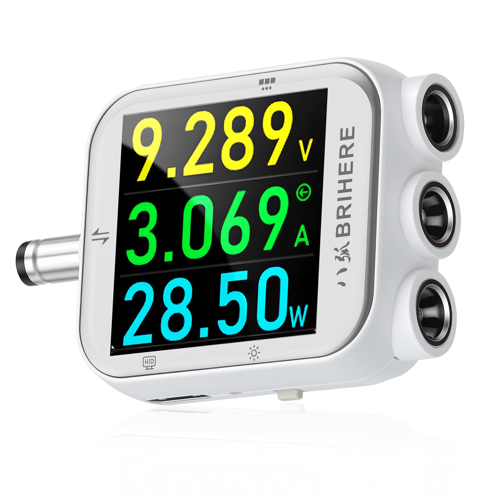 DC5.5 Power Meter Tester 4.5-80V 0-12A with 5517/5521/5525 Input Output