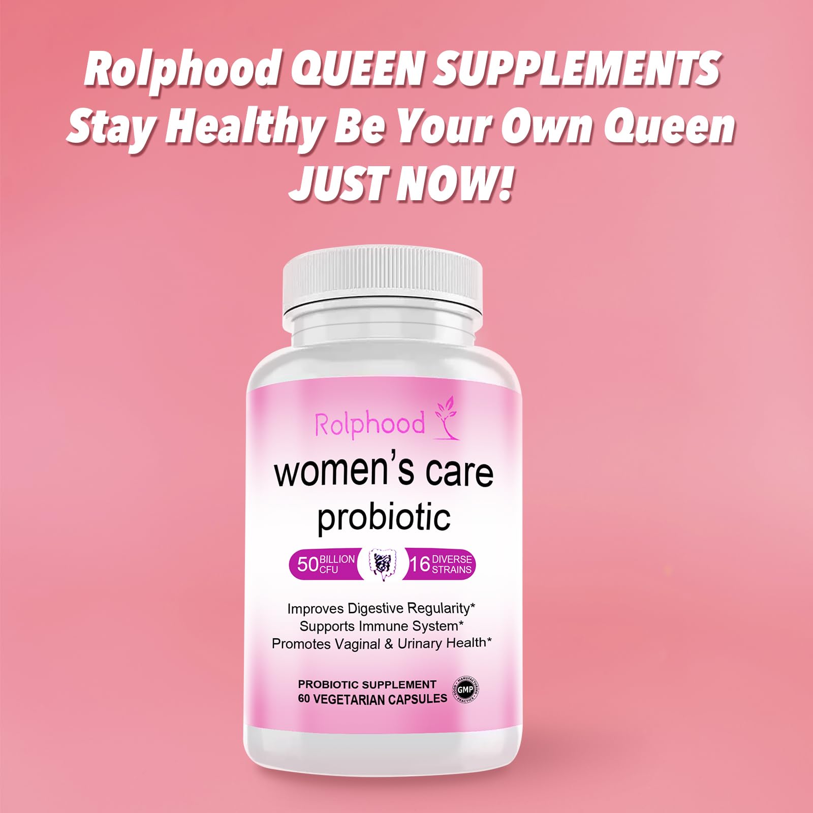 Vaginal Probiotic for Women's pH Balance Health,with Prebiotics &Lactobacillus Probiotic Blend,Boost Immune,Digestive,Gut,Promote Healthy Vaginal Odor & Vaginal Flora,60 Capsules[1-Month Supply] — Amazon image 8