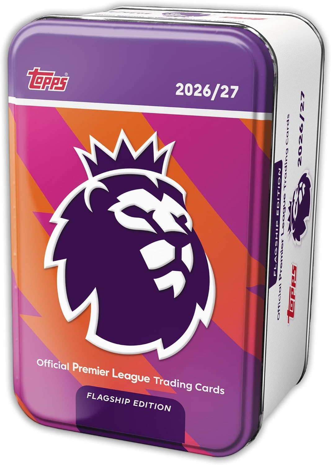 Topps Carte da collezione Flagship Premier League 2026/27 - Super Tin 1 | Ogni confezione contiene 50 carte, di cui 3 carte in fiamme e 2 esclusivi paralleli di tensione blu