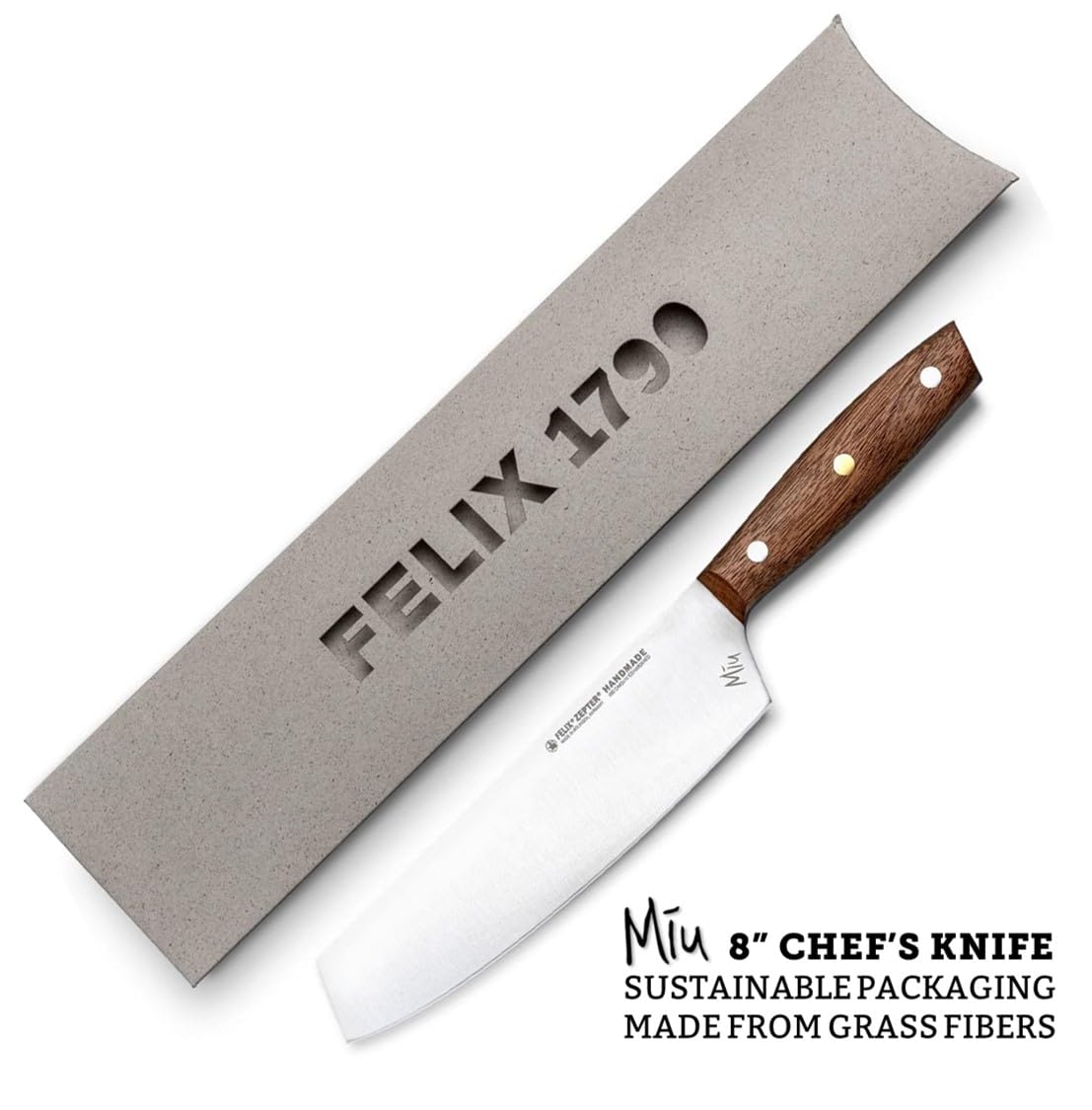 Amazon.com: Zepter Felix MIU Chef Knife, 8in long global kitchen