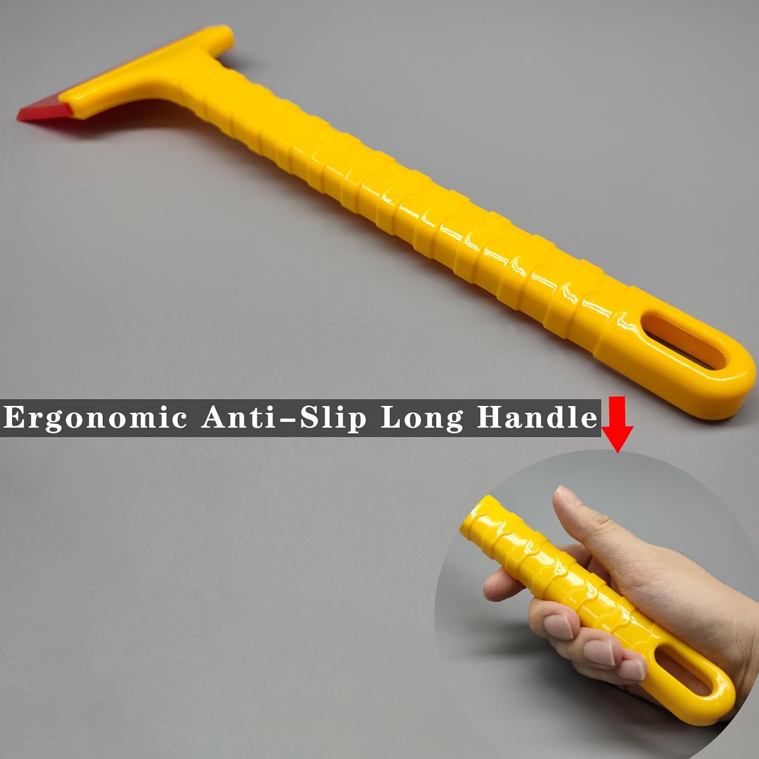Long Handle Squeegee Small Squeegee for Window Cleaning,Car Window Squeegee 4.5 inch Water Blade for Car,Window,Mirrors,Shower,Glass Cleaning