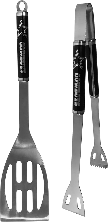 Siskiyou Sports NFL Dallas Cowboys 2 pc Black BBQ Set,