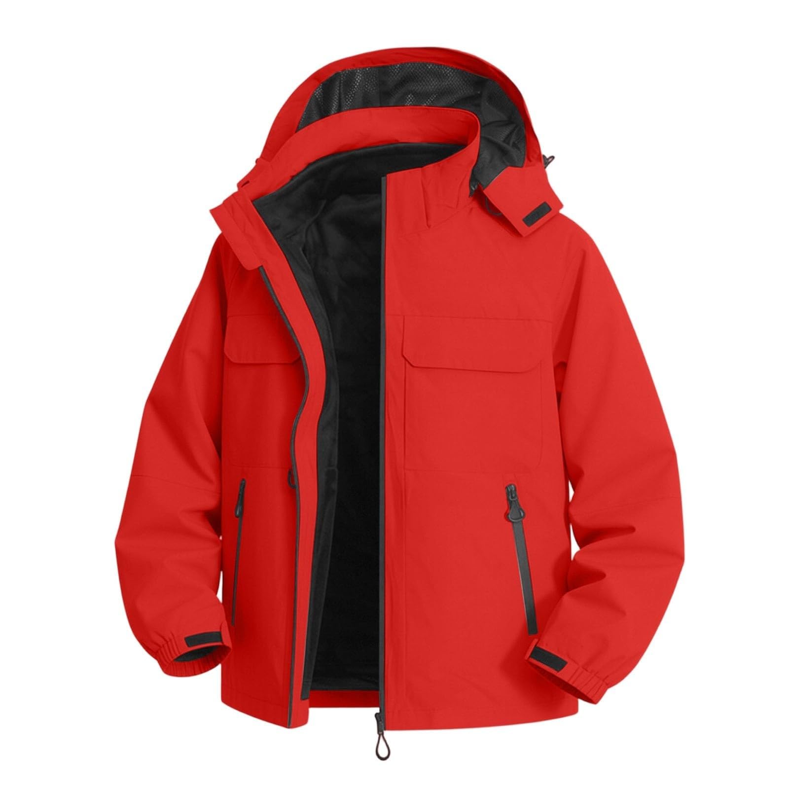 Giacca sportiva da uomo impermeabile con cappuccio