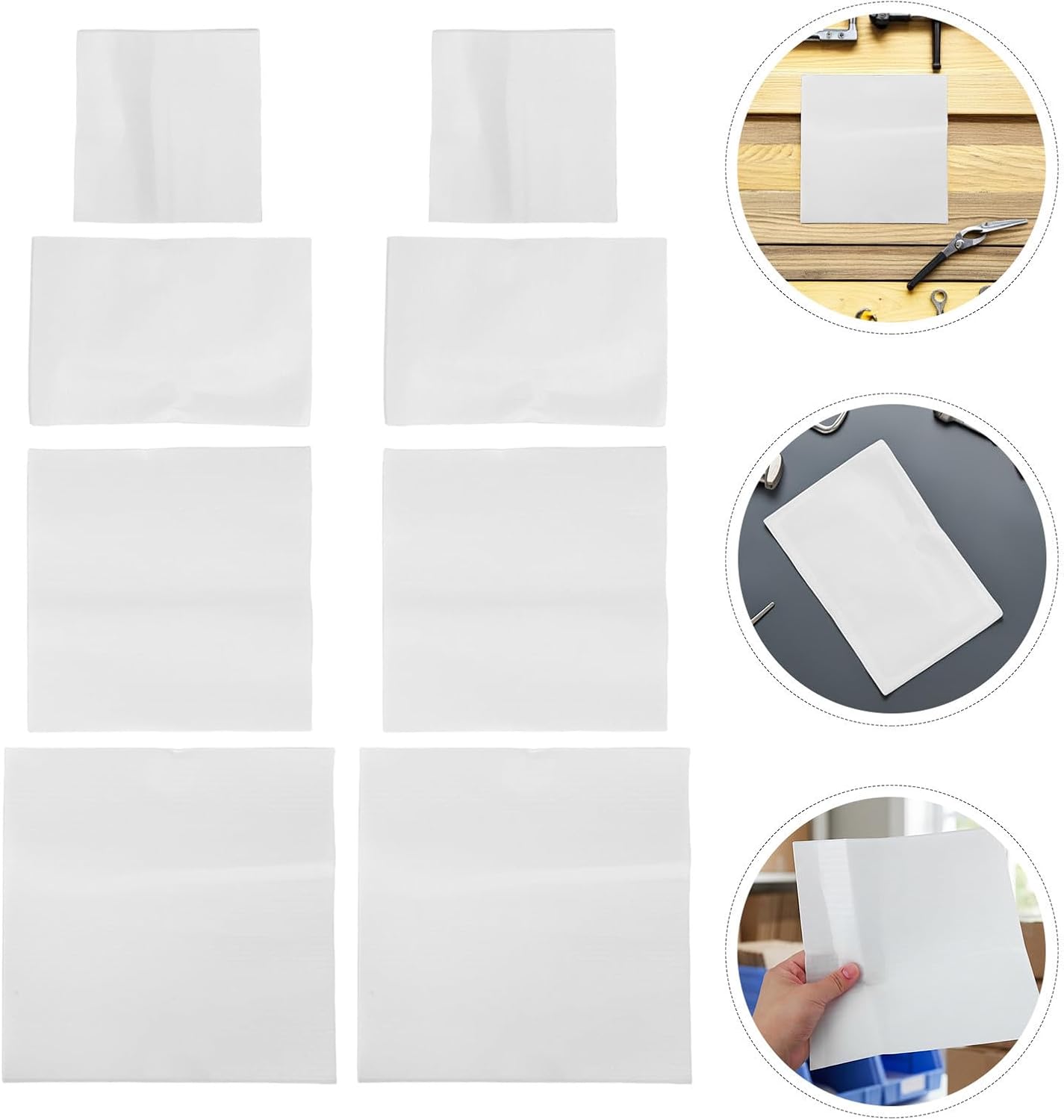 Levemolo 80pcs Cushion Foam Pouches Packing Supplies for Moving Fragile Items Protective Packaging Bags for Dishes Electronics and Ceramics