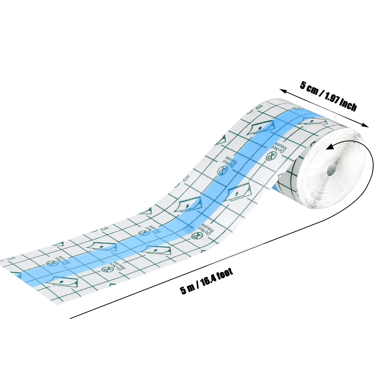 AANAHIL Waterproof Transparent Adhesive Bandage Tape (5 cm Γ 5 m) | Clear Stretch Dressing for Shower, Wounds & Tattoo Protection 1