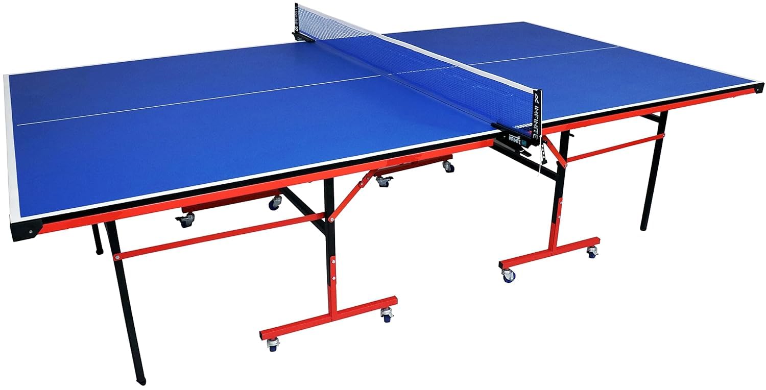 MUNDET WALA ‎Classic Active Wood Table Tennis Table w/Both Side Laminated & Wheels w/Lock (TT Net + 2 TT Racket & 2 Stiga Balls) (18 mm Top Thickness Speedo) (B0BZH3FQWQ) Amazon Price History, Amazon Price Tracker