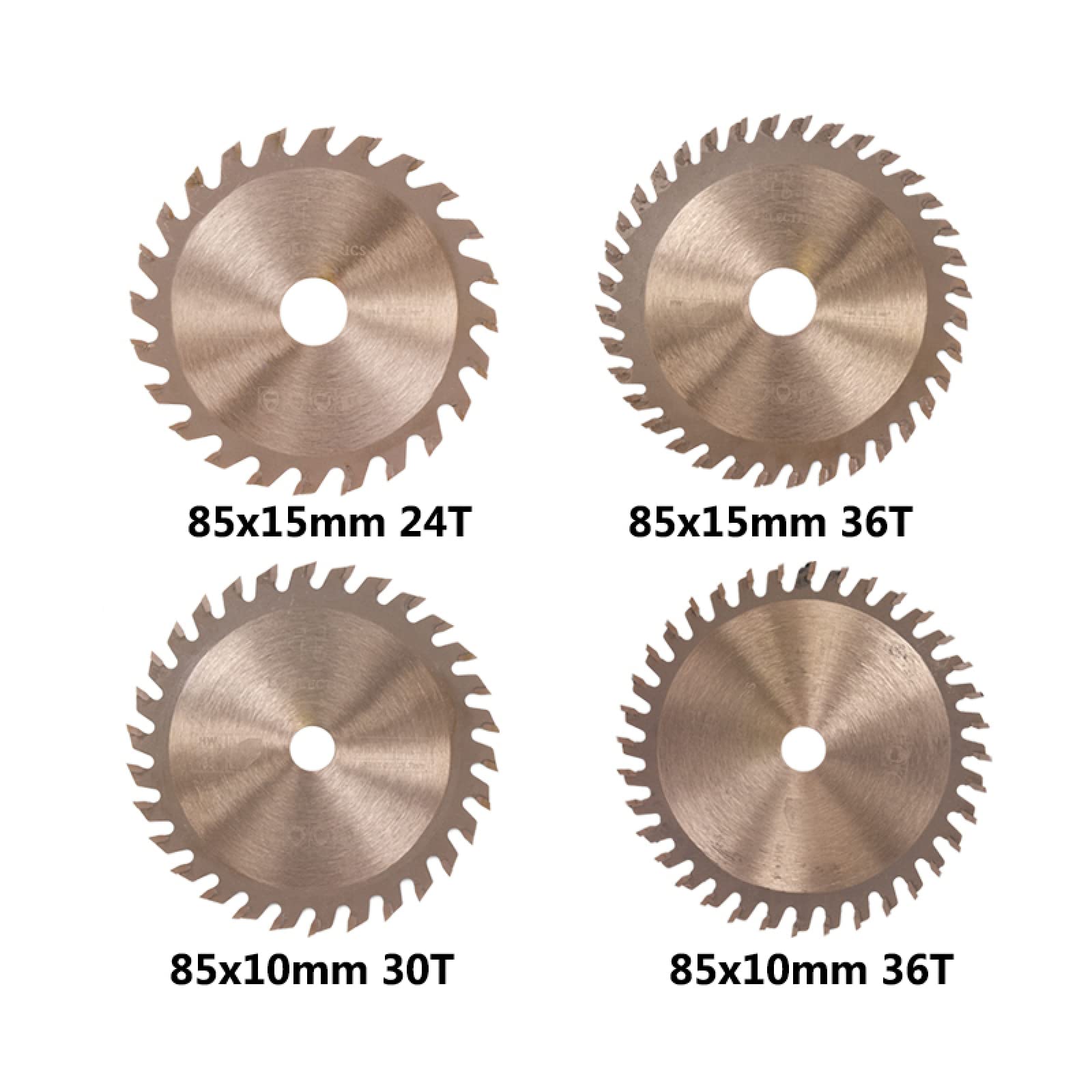 Powlekany brzeszczot piły tarczowej TCT 85x10/15mm 24T 30T 36T Tarcza do cięcia drewna Elektronarzędzie obróbki(85x10x30T)