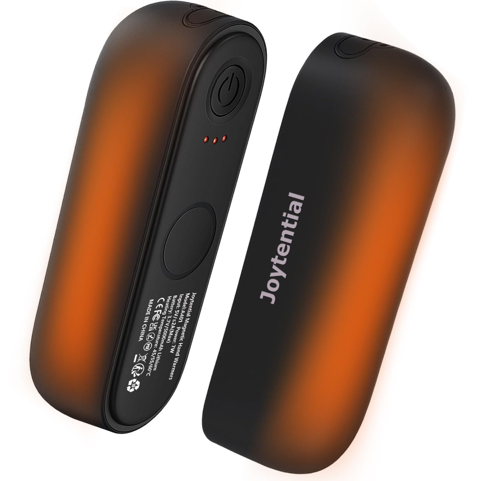 10000mAh Scaldamani Elettrico Ricaricabili, 2 in 1 Scalda Mani Portatile Magnetico, 3 Livelli di Calore, Scaldamani Tascabili per Outdoor Campeggio Sci, Regali per Donne e Uomini