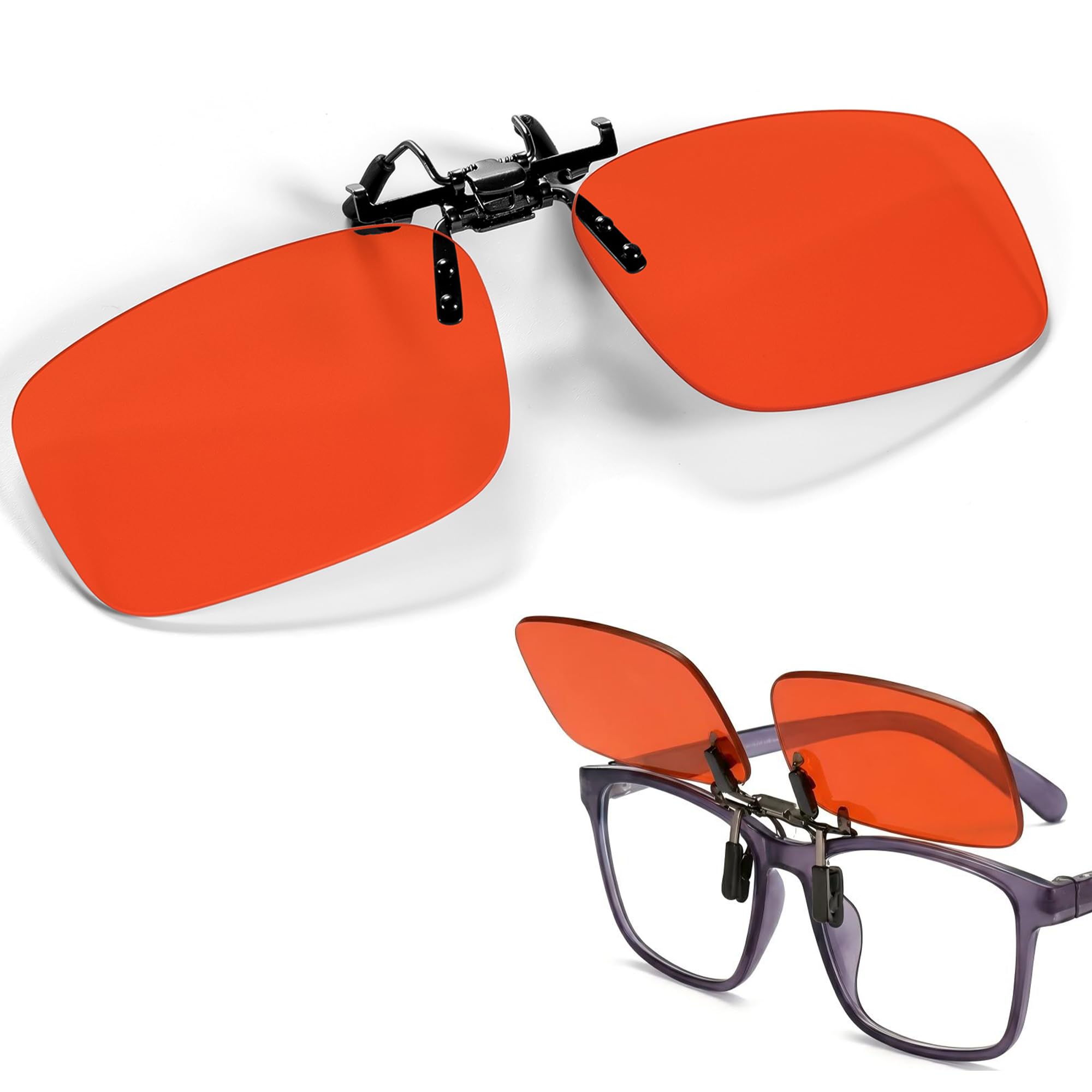 OptiCraft Clip On Blue Light Blocking Glasses for Men Women