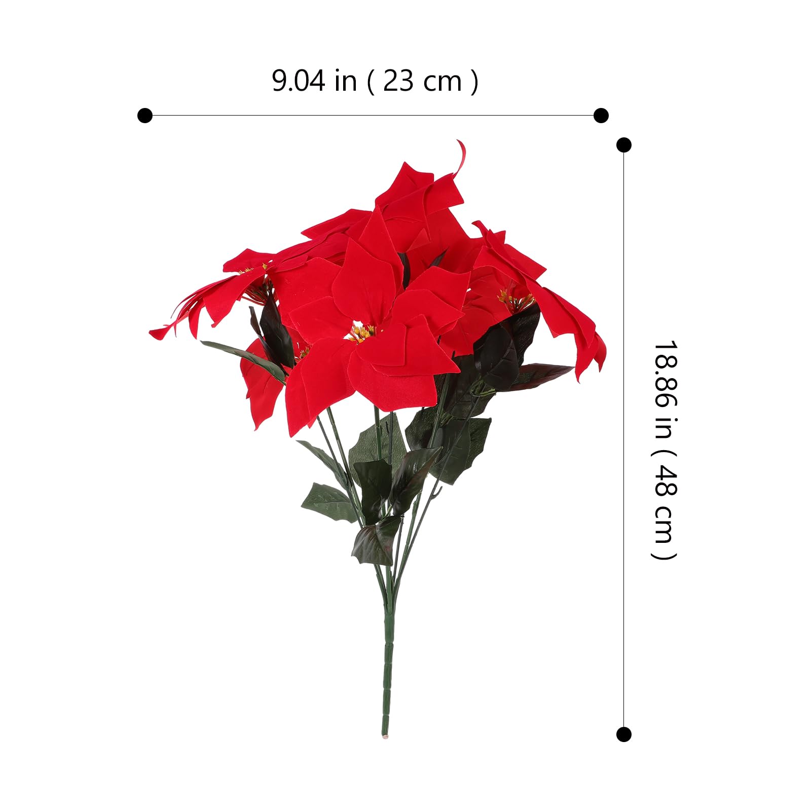 VOSAREA Künstliche Weihnachtssterne für den Weihnachtsbaum, Dekoration für Zuhause, Hochzeit, Party, Blumensträuße, Tafelaufsatz