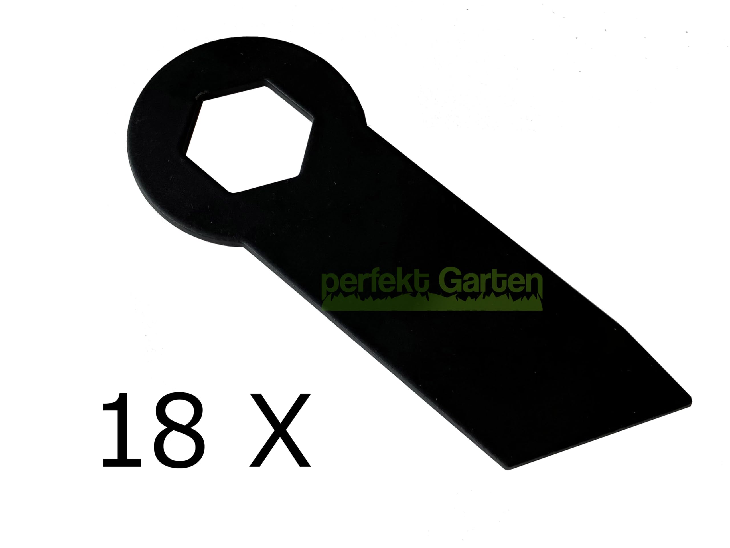 perfektGarten 18 x 10,1 cm wertykulator nóż kompatybilny z Fuxtec FX-BV140 / 480102, TREX TS0P00000 pionurierem