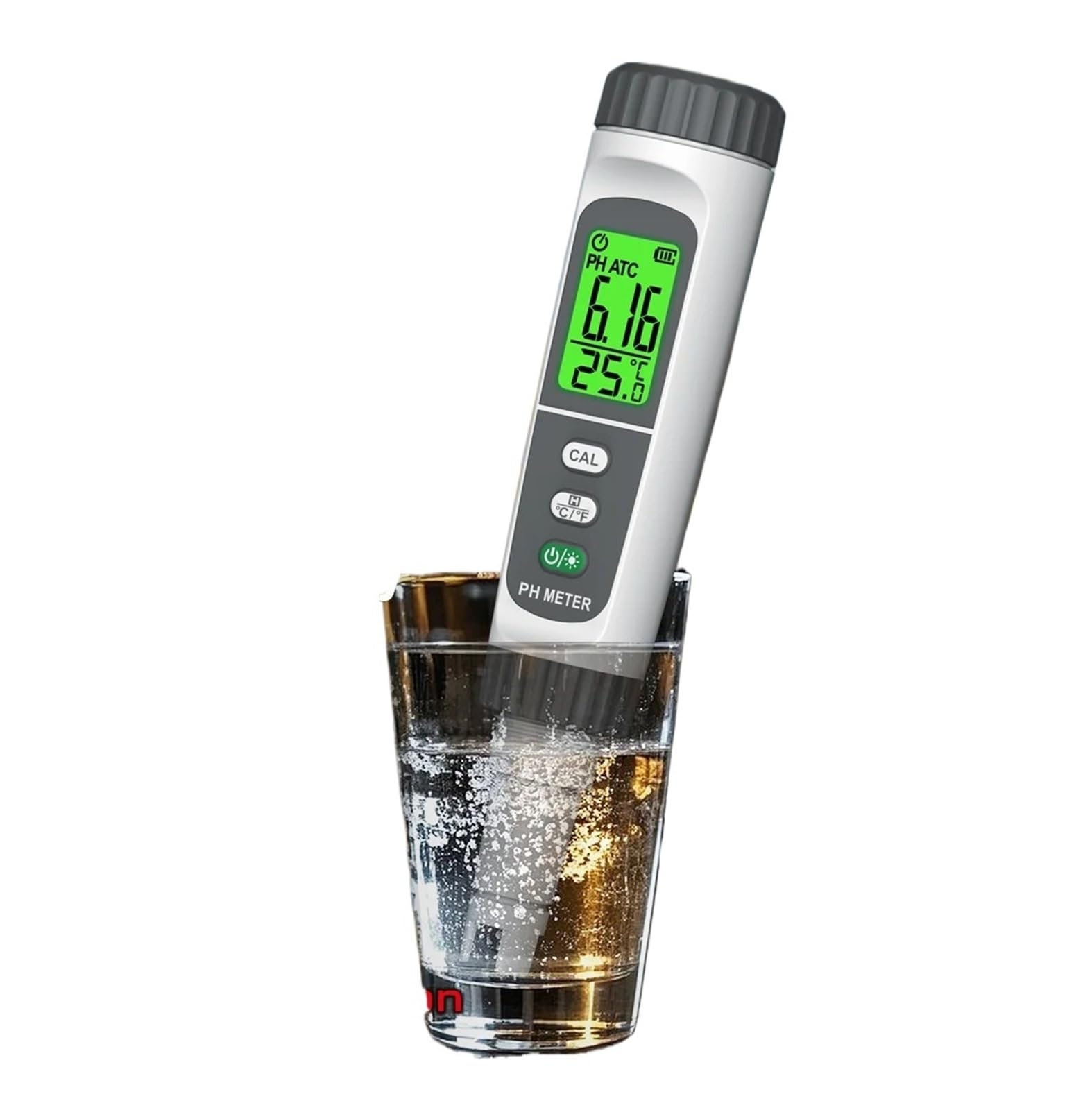 Zklgs 631A Digital Ph Meter, Digital Ph Meter With Atc,High Accuracy Ph Tester Pen Water Quality Tester For Household Drinking,And Aquarium(631A)
