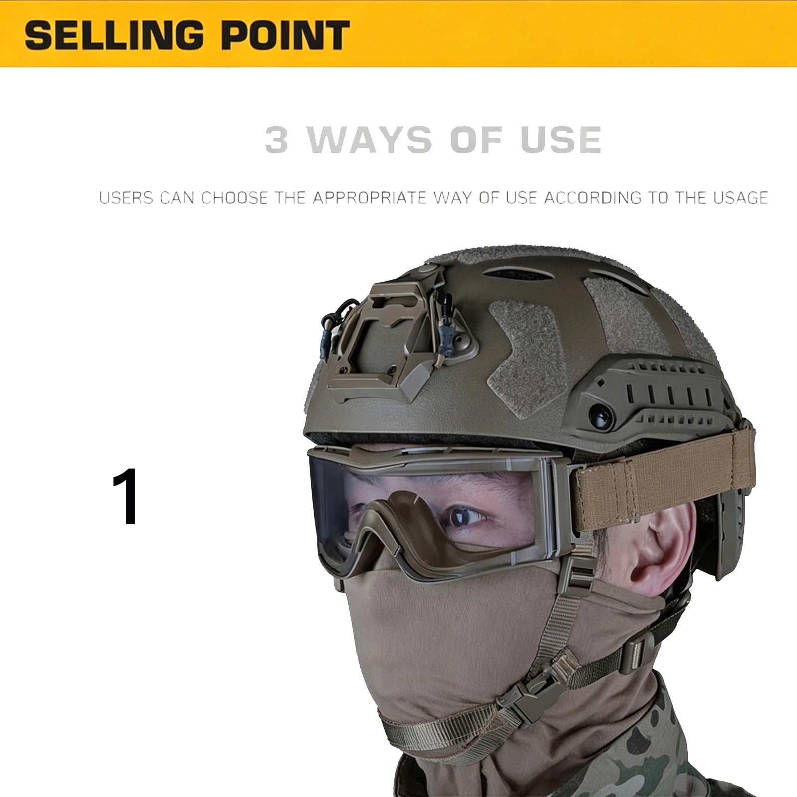 W810 Lunettes Tactiques Airsoft Lunettes de Sécurité Anti-buée Lunettes Chasse Cyclisme