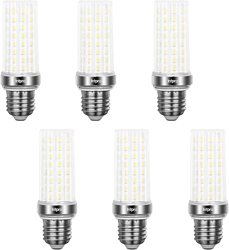 Miniatura 1 de Intpro Bombilla LED de maíz, bombilla LED equivalente a 150 W, 2000 lúmenes, 5000 K, 20 W, base E26E27, ventilador de techo no regulable,