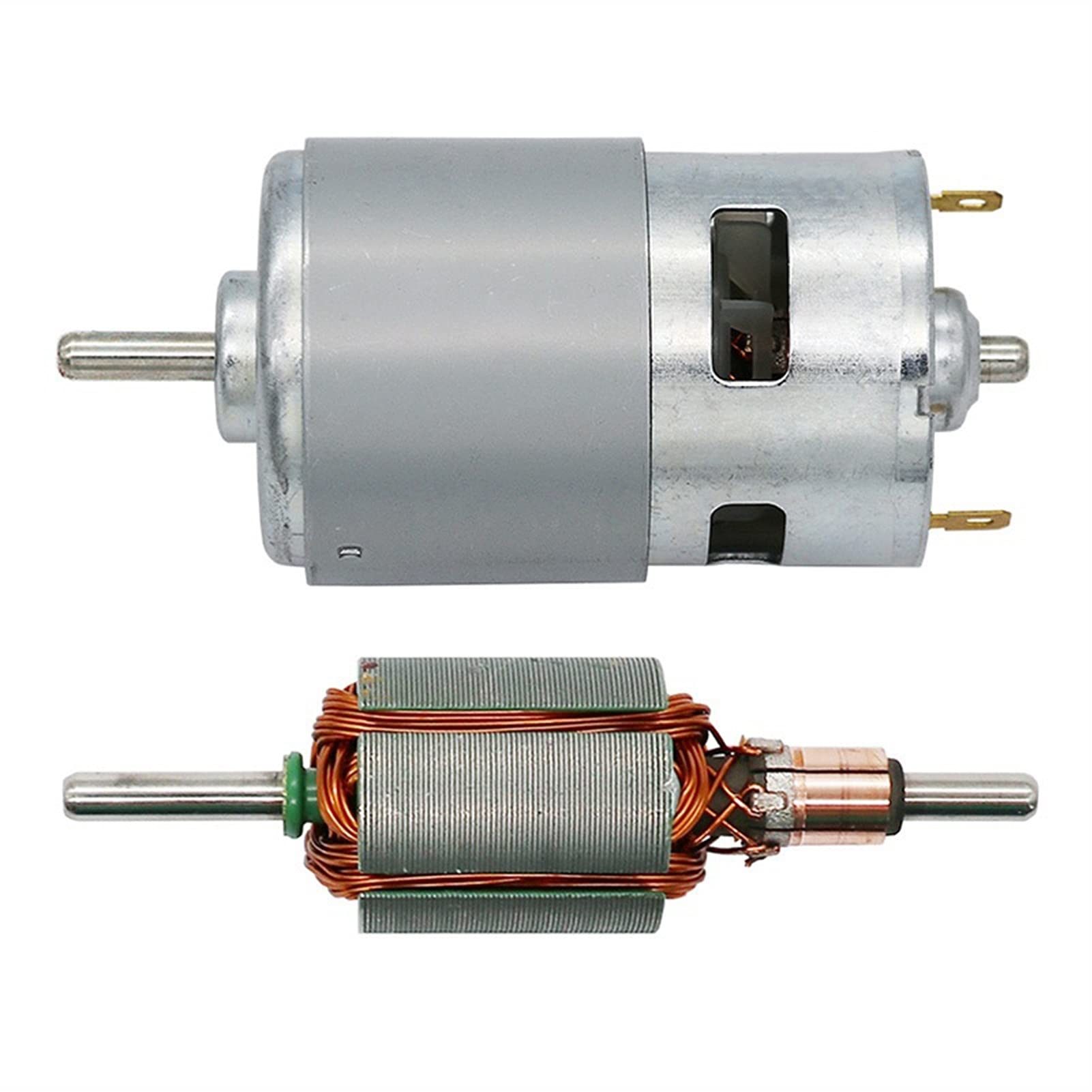Silnik PYouo-DC 775/795/895. DC12 V. silnik, podwójne łożysko kulkowe, 6000-1200 0 obr./min, silnik o niskim poziomie hałasu o wysokiej wydajności, duży moment obrotowy elektroniczny silnik