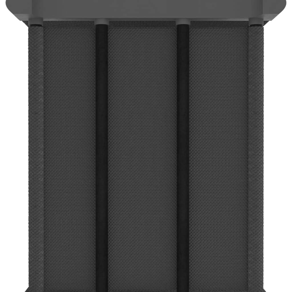 Scaffale a cubo con 5 scomparti, in tessuto, grigio, 103 x 30 x 72,5 cm | Scaffale leggero con telaio in acciaio per soggiorno e camera da letto, offre spazio flessibile per libri e decorazioni.