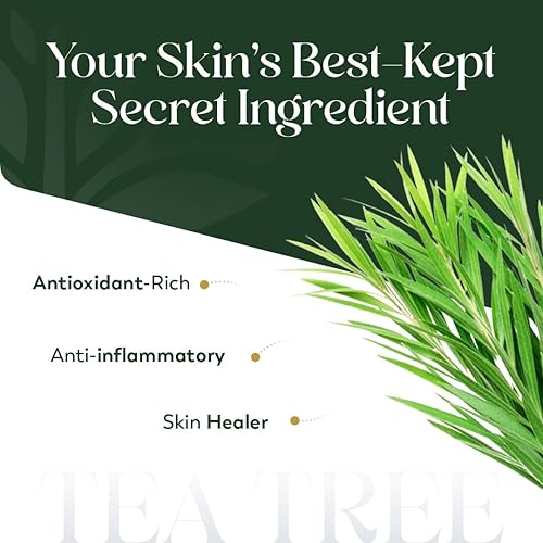 Miniatura 6 de HerbsIndia Aceite esencial de árbol de té para la piel, enorme 3.3 onzas, 100% puro, grado prémium con cuentagotas de vidrio, sin diluir, sin OMG