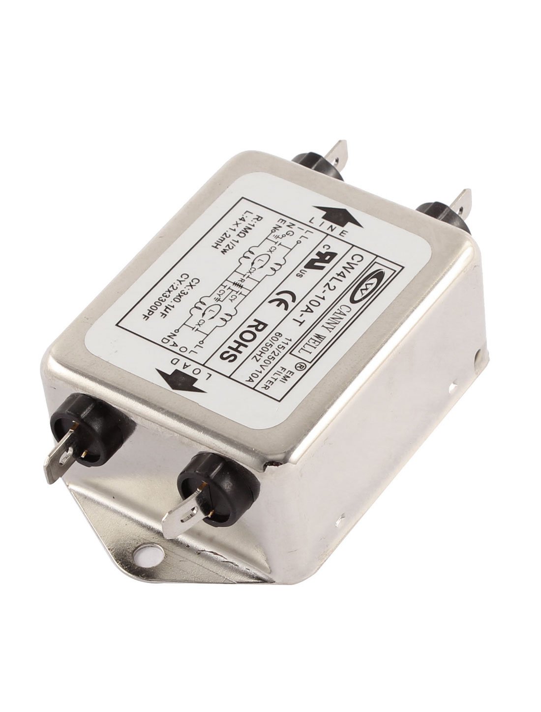 Aazon.co: Uxcell AC 115/250V 10A CW1B-10A-L 3/2 Wire Noise Suppressor